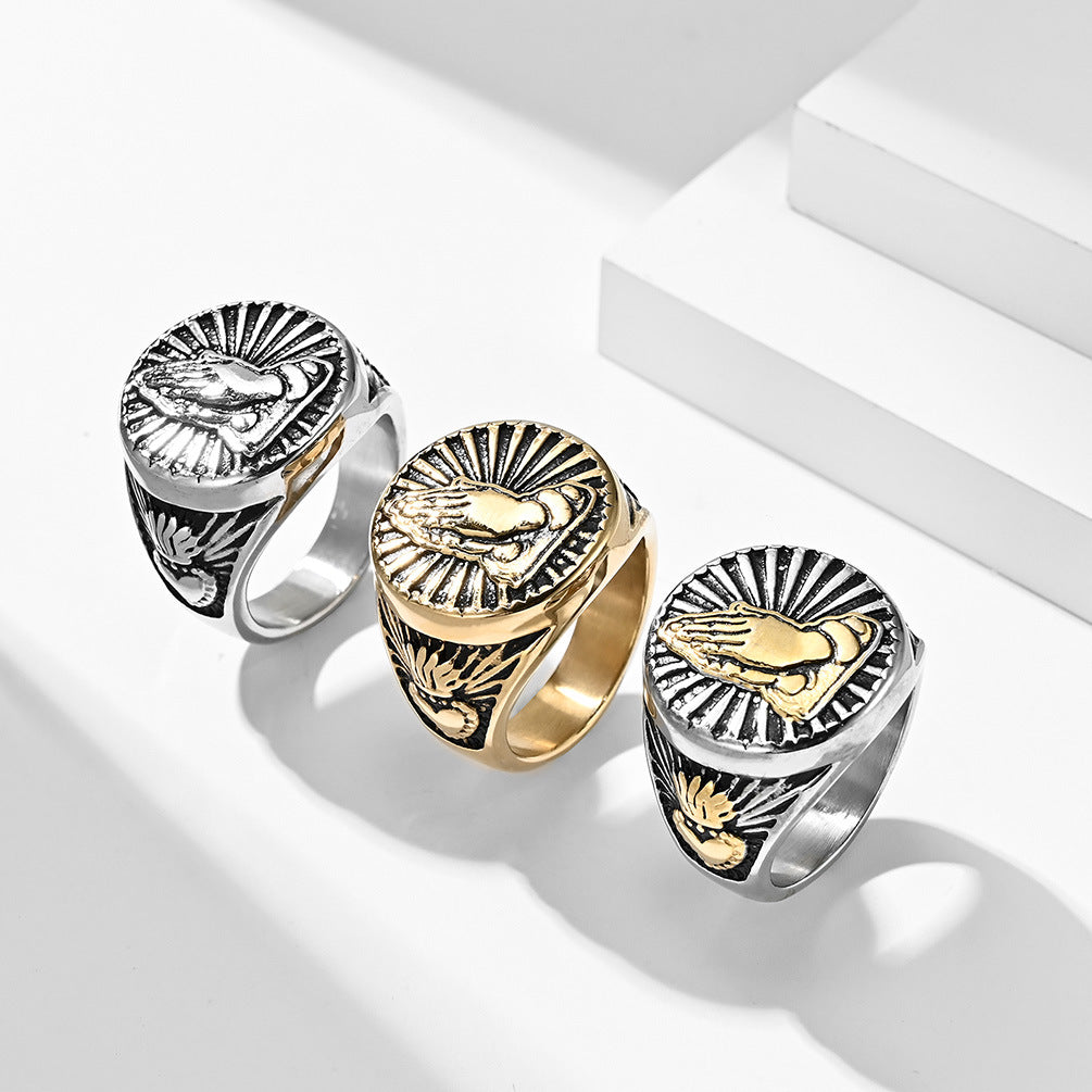 Praying Hands Ring GiftBB.com