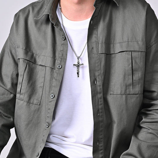 Retro Cross Jesus Pendant GiftBB.com