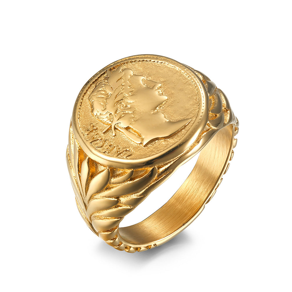 Roman Empire Julius Caesar Signet Ring GiftBB.com