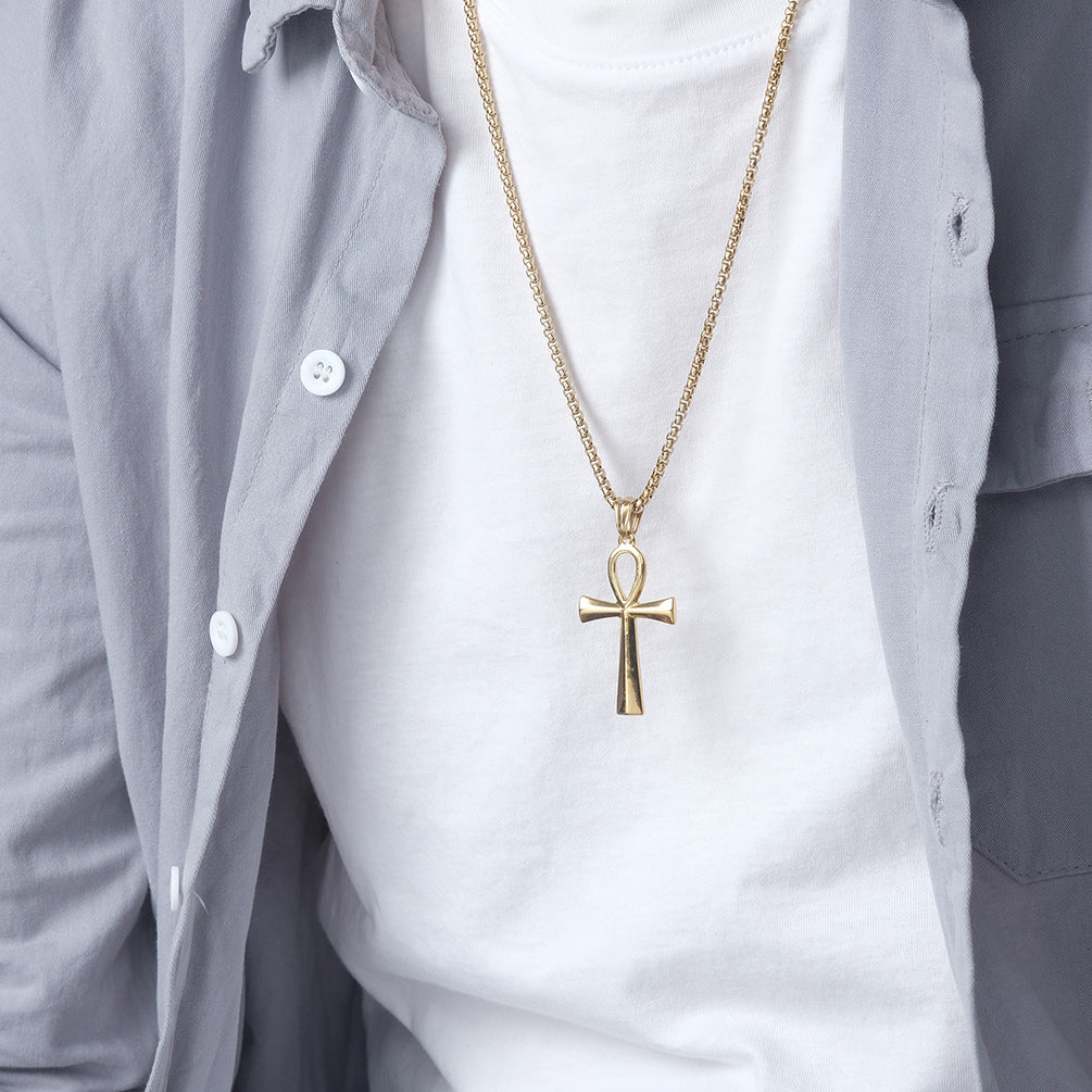 Simple Ankh Cross Pendant GiftBB.com