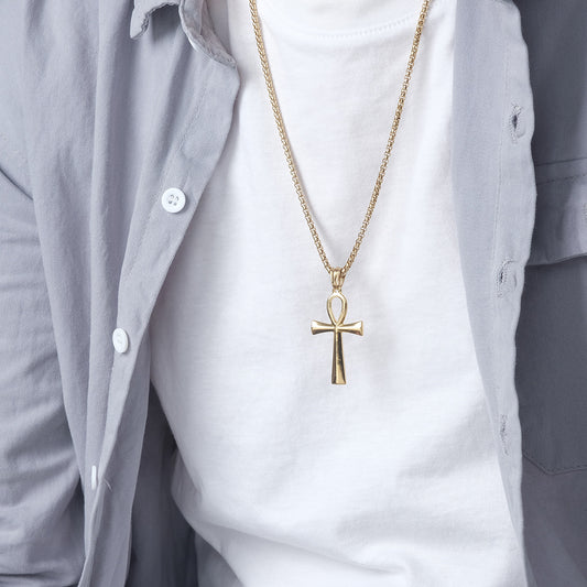 Simple Ankh Cross Pendant GiftBB.com