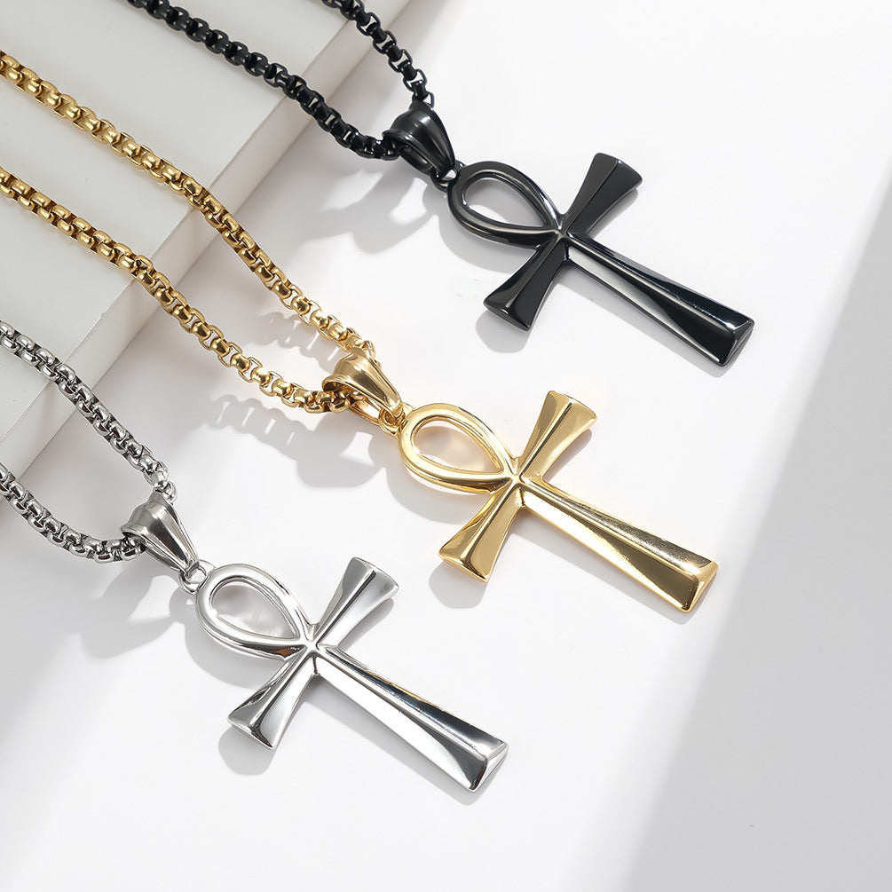 Simple Ankh Cross Pendant GiftBB.com
