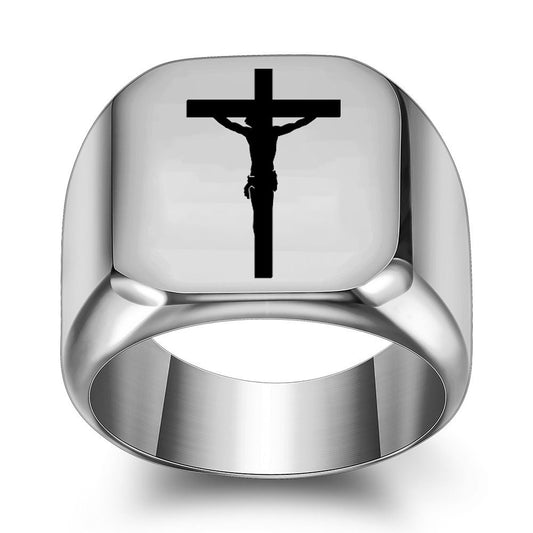 Simple Cross Ring GiftBB.com