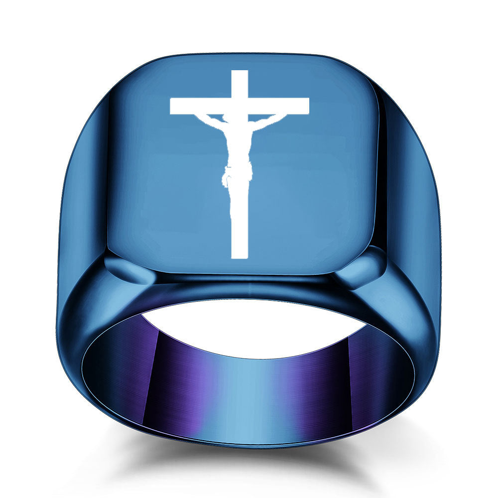 Simple Cross Ring GiftBB.com