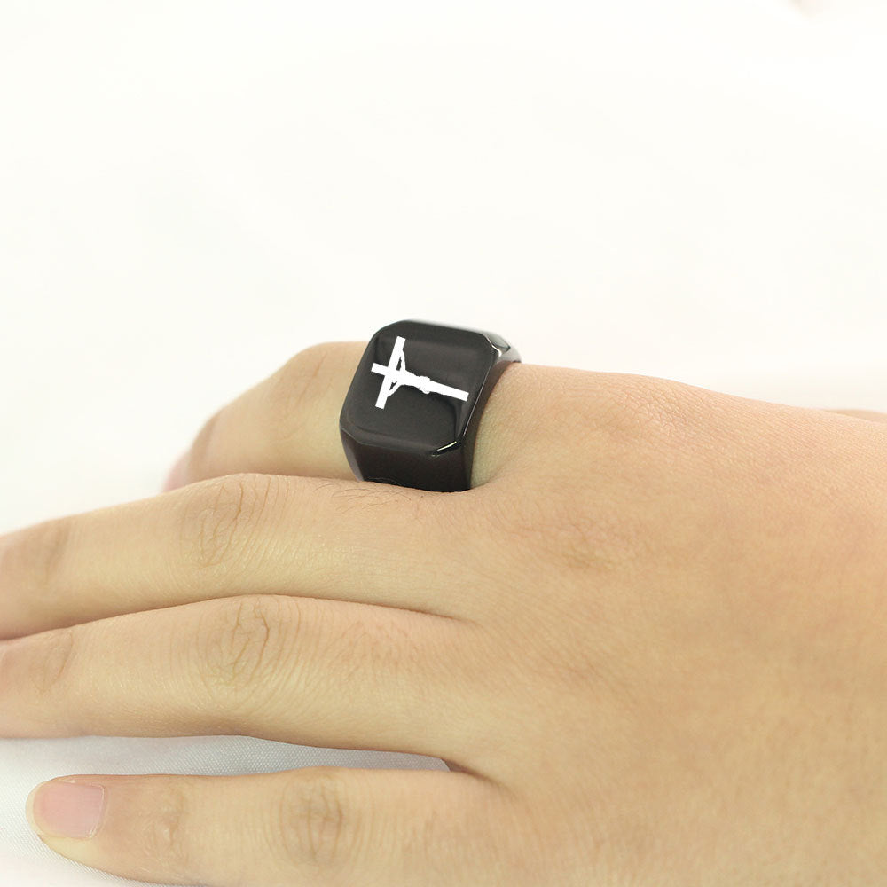 Simple Cross Ring GiftBB.com