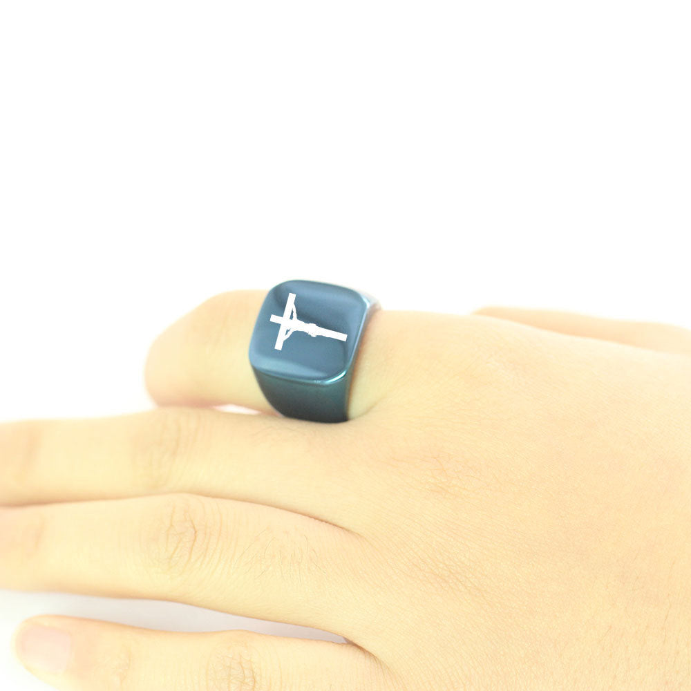 Simple Cross Ring GiftBB.com
