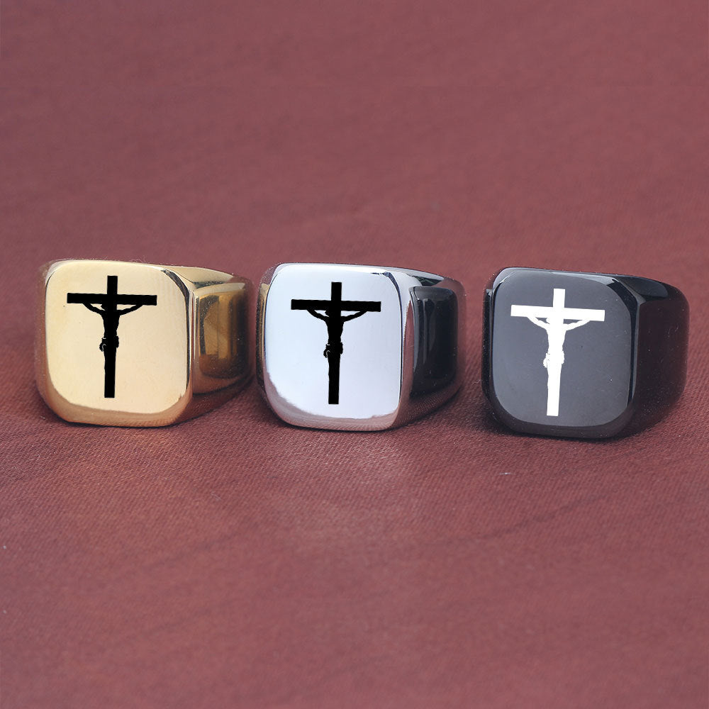 Simple Cross Ring GiftBB.com