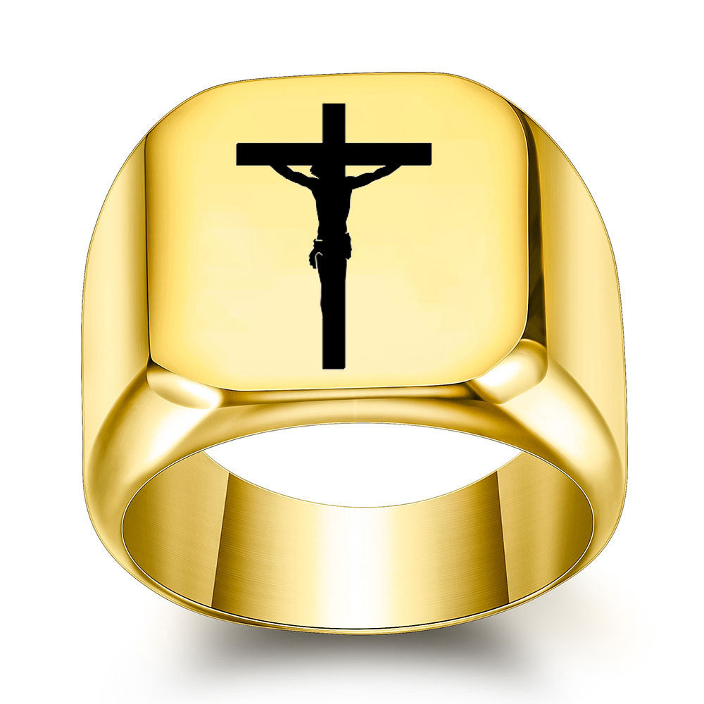 Simple Cross Ring GiftBB.com