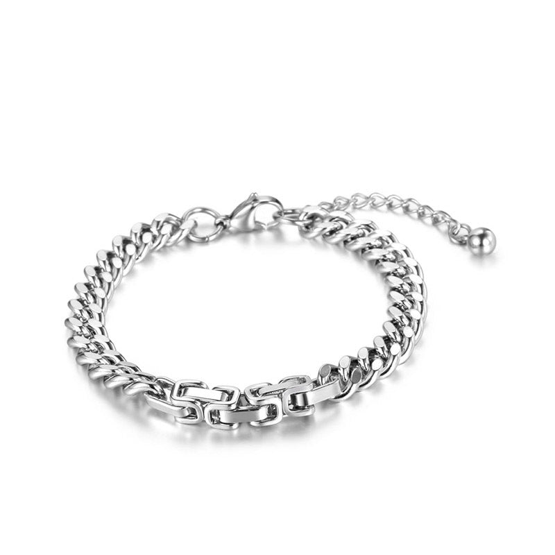 Simple Punk Titanium Steel Bracelet GiftBB.com