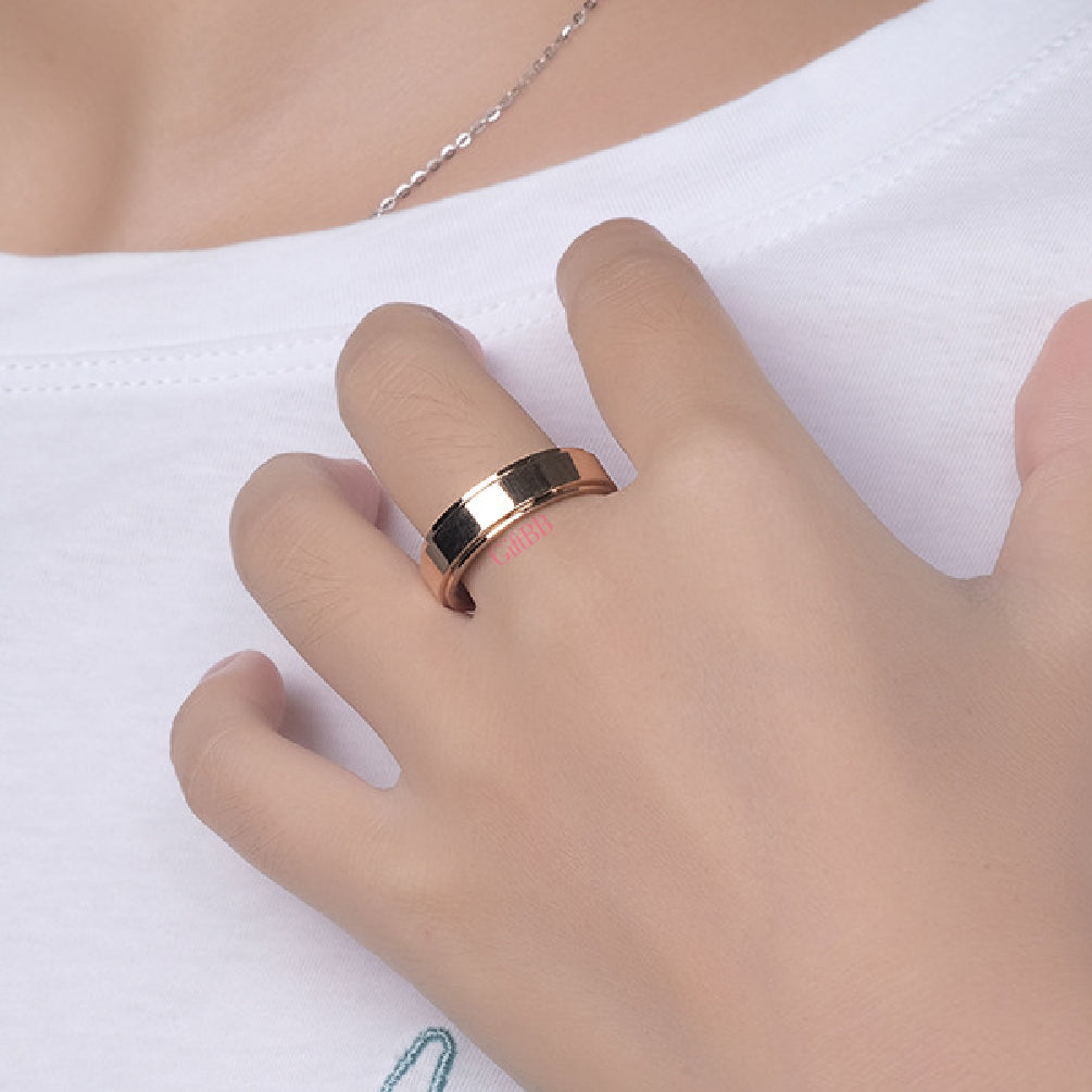 Simple Stainless Steel Spinner Ring GiftBB.com