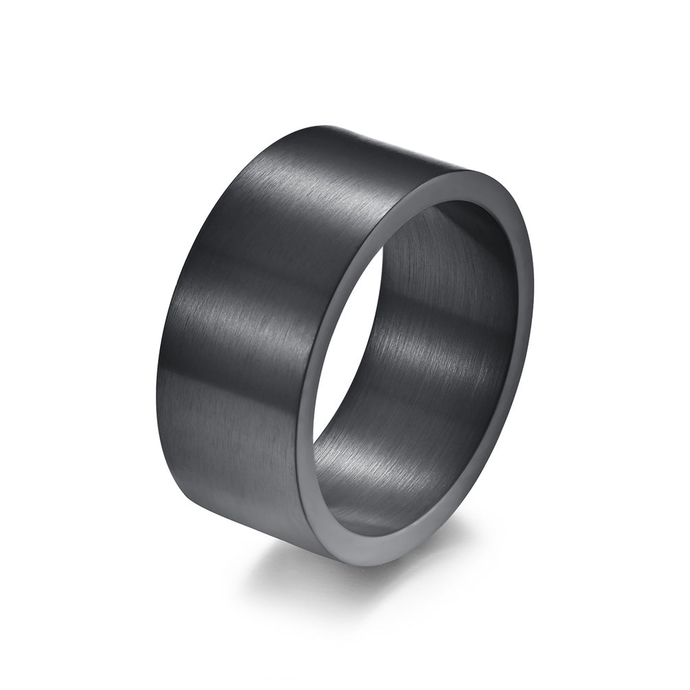 Simple Titanium Steel Ring GiftBB.com