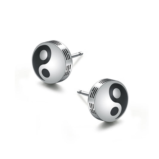Tai Chi Bagua Yin Yang Earrings GiftBB.com