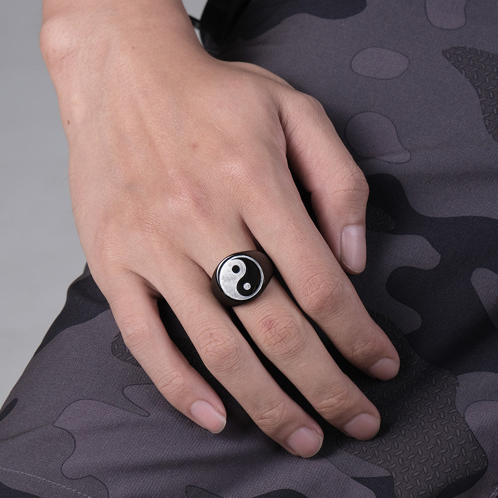 Tai Chi Signet Ring GiftBB.com