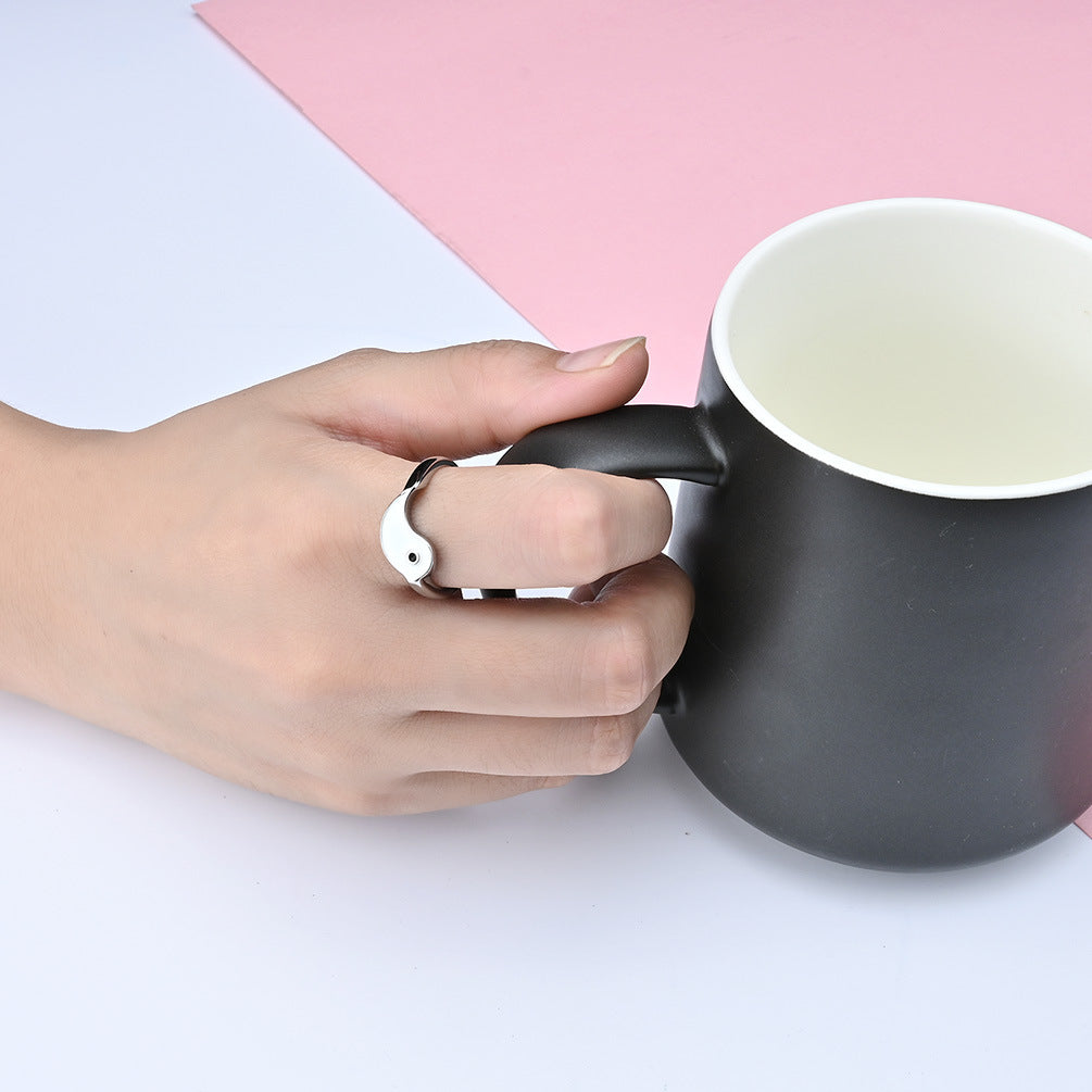 Tai Chi Yin Yang Couple Ring GiftBB.com