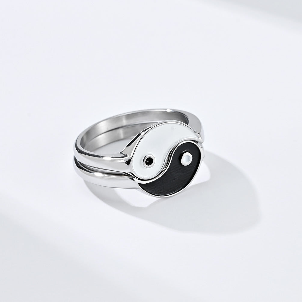 Tai Chi Yin Yang Couple Ring GiftBB.com