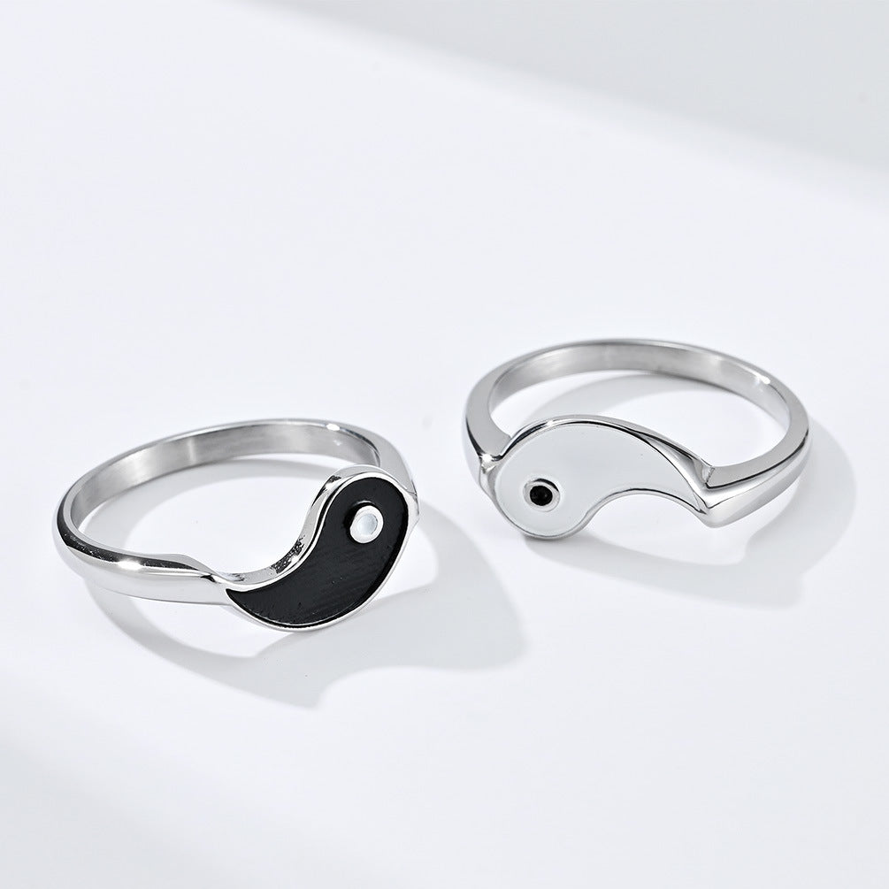 Tai Chi Yin Yang Couple Ring GiftBB.com