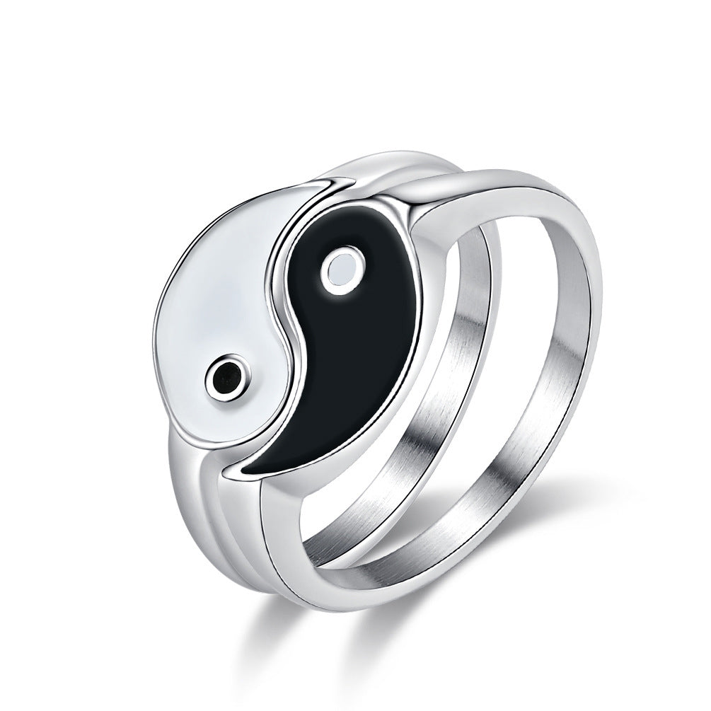 Tai Chi Yin Yang Couple Ring GiftBB.com