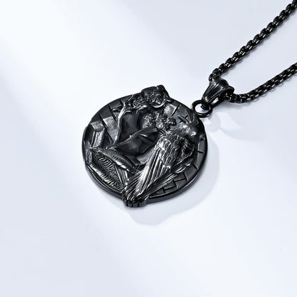 Nordic Viking Raven Necklace