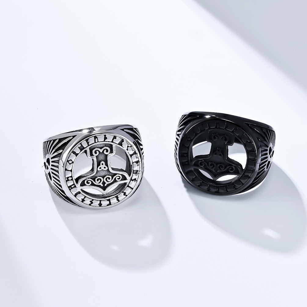 Celtic Knot Axe Ring