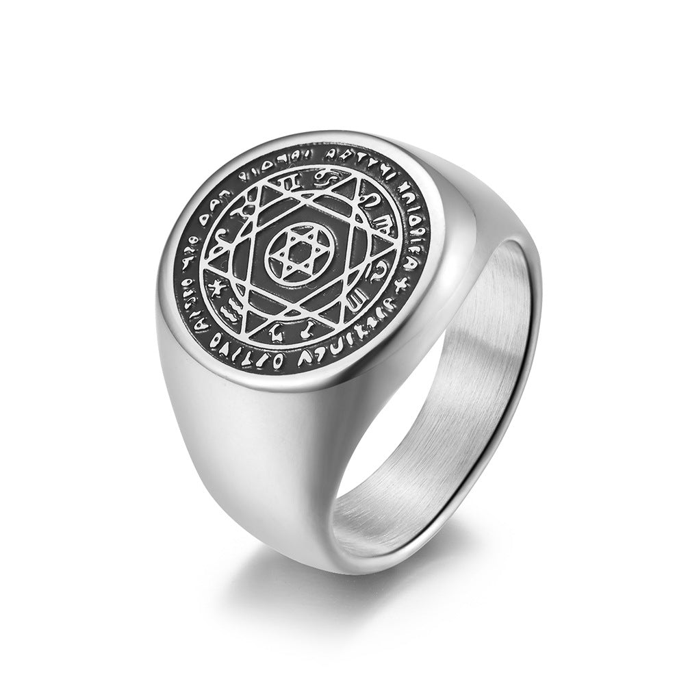 Hexagram Zodiac Guardian Ring