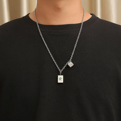 Mahjong Dice Necklace