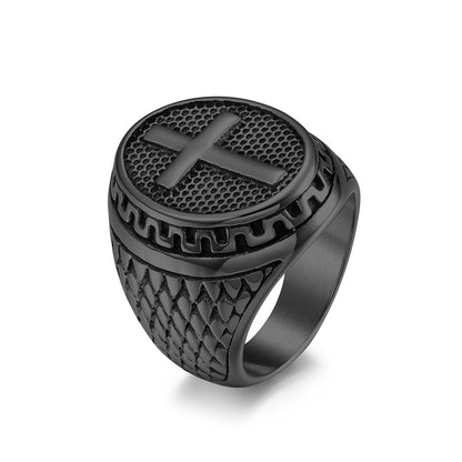 Cross Signet Ring