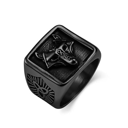 Nordic Celtic Knot Wolf Ring