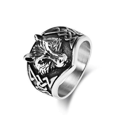 Nordic Wolf Ring