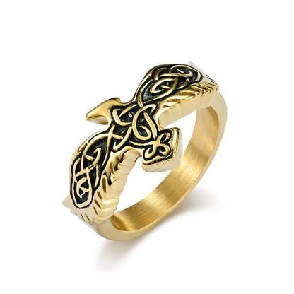 Celtic Knot Eagle Ring