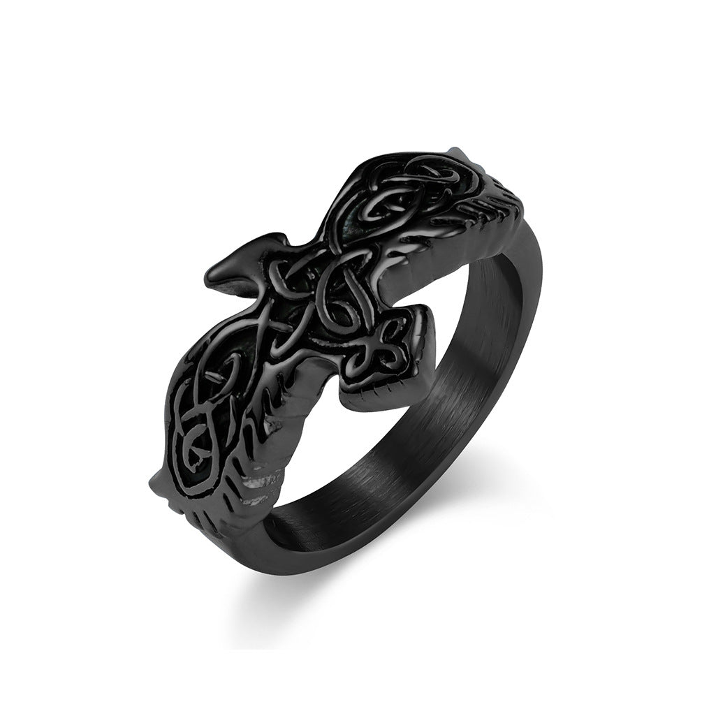 Celtic Knot Eagle Ring