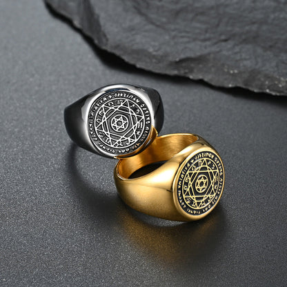 Hexagram Zodiac Guardian Ring