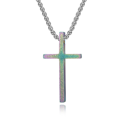 Frosted Cross Pendant