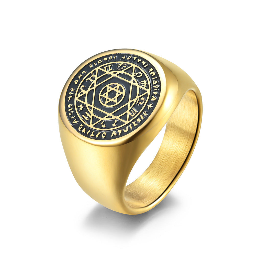 Hexagram Zodiac Guardian Ring