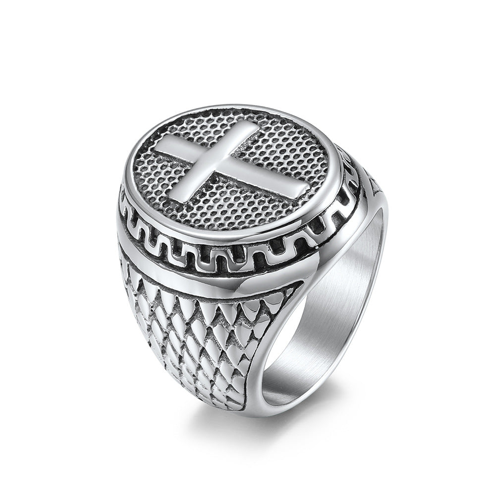 Cross Signet Ring