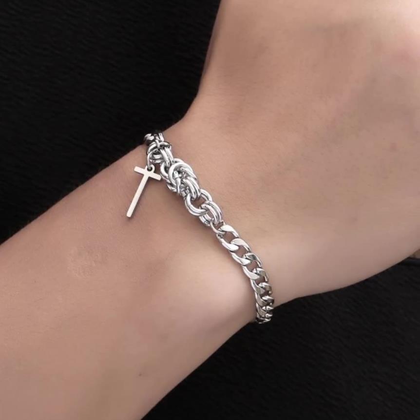 Cross Titanium Steel Bracelet