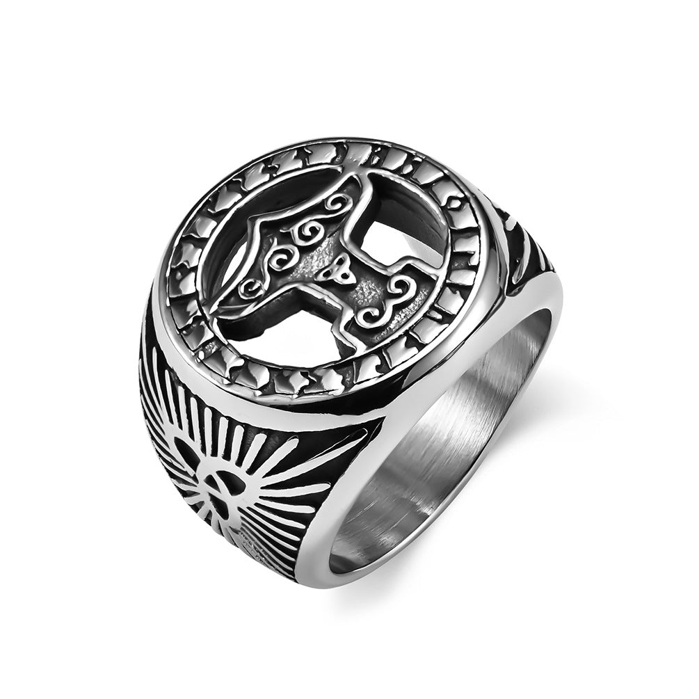 Celtic Knot Axe Ring