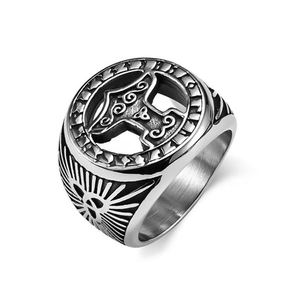 Celtic Knot Axe Ring