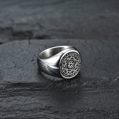 Hexagram Zodiac Guardian Ring