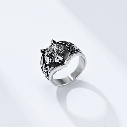 Nordic Wolf Ring