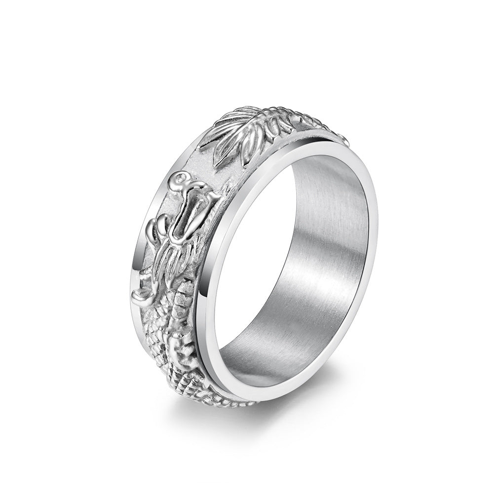 Chinese Dragon Spinner Ring