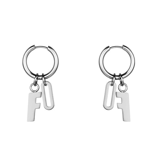 English Letter Earrings