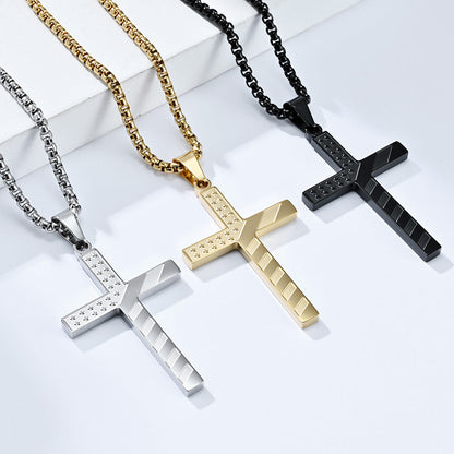 Stars Stripes Cross Pendant