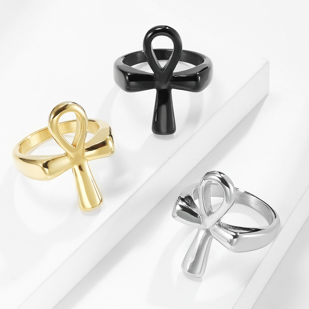 Ancient Egyptian Ankh Cross Ring (4) | GiftBB.com