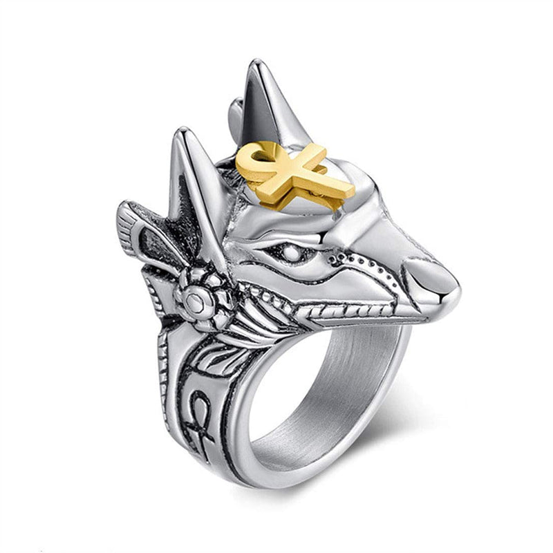 Ancient Egyptian God of Death Anubis Ring_1 GiftBB.com
