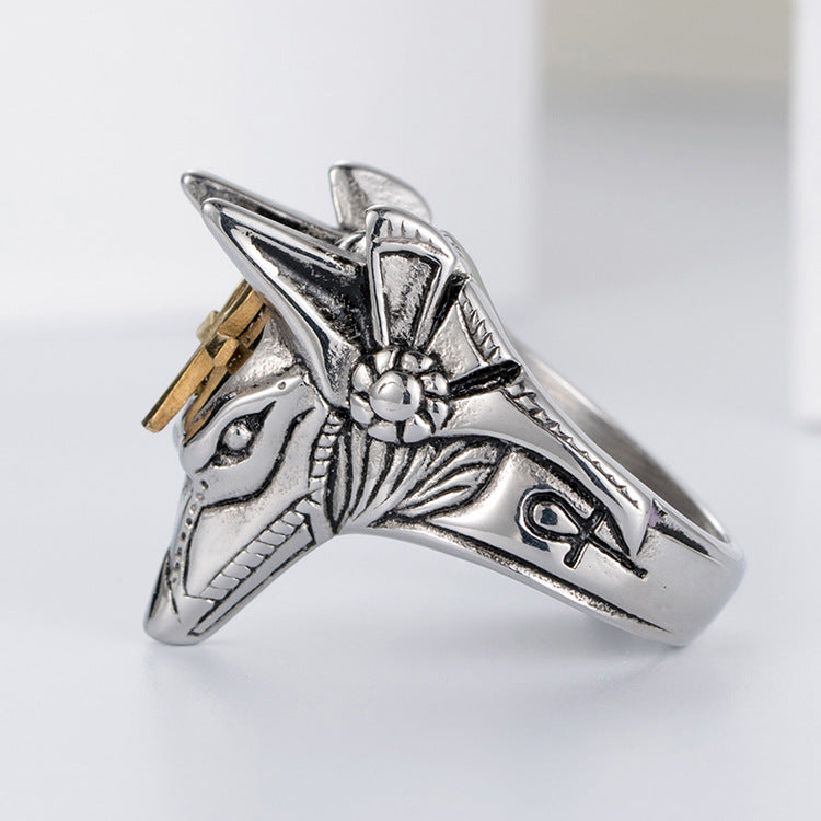 Ancient Egyptian God of Death Anubis Ring_7 GiftBB.com
