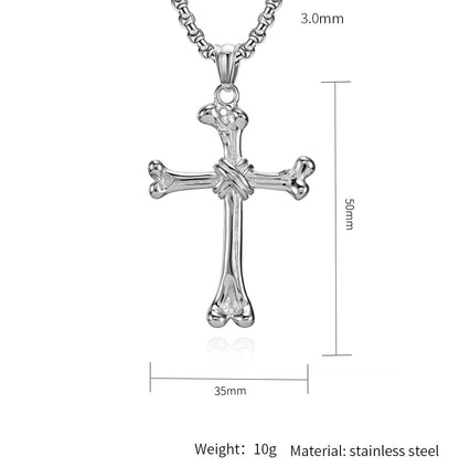 Bone Shaped Cross Pendant_5 GiftBB.com