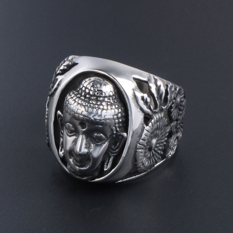 Buddha Head Ring_2 GiftBB.com