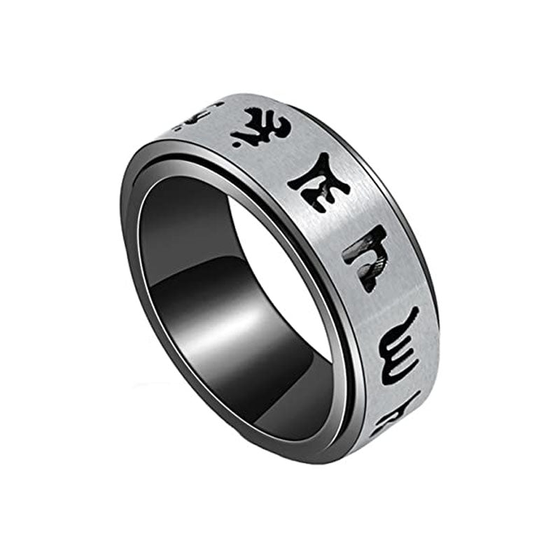 Buddha Six-character Mantra Spinner Ring_2 GiftBB.com