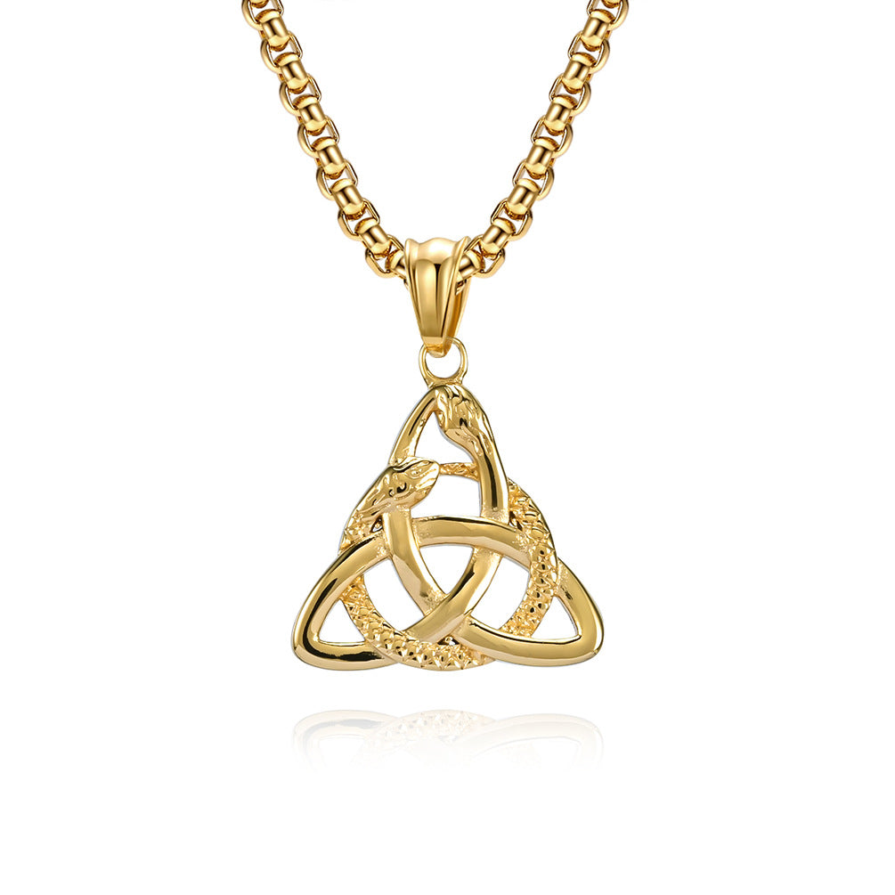 Celtic Eternity Knot Ouroboros Necklace 1 GiftBB.com