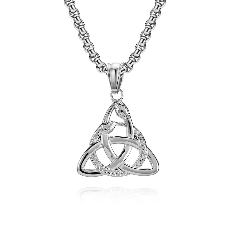Celtic Eternity Knot Ouroboros Necklace 3 GiftBB.com
